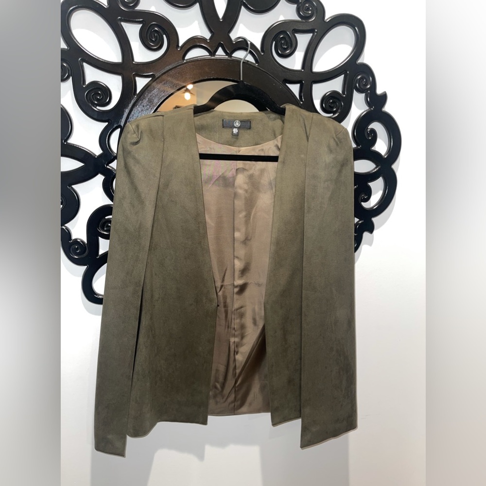 Misguided Green Cape Blazer